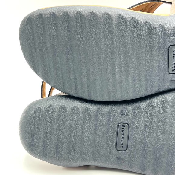 Rockport Womens‎ Ramona Metallic Bronze Curvy T-Strap Summer Sandals Shoes 10M - Picture 10 of 13